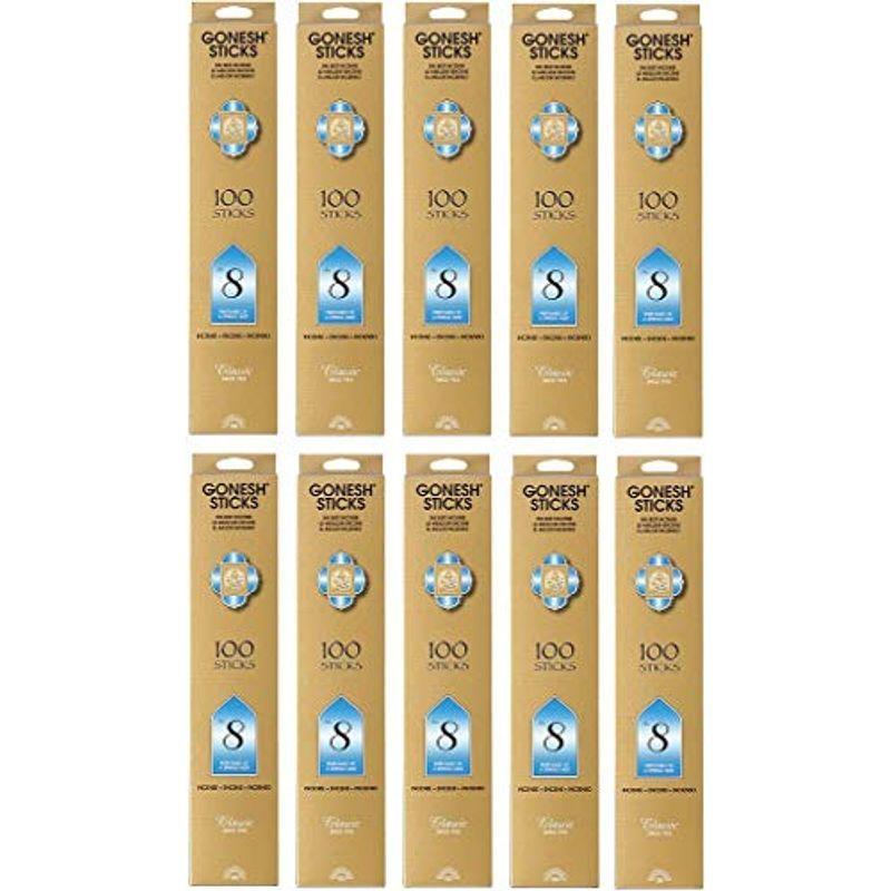 10個セット GONESH(ガーネッシュ) インセンス No.8 スティック 単品 100本入 (お香)