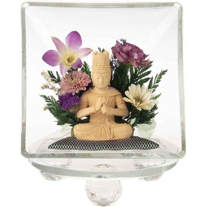 月虹(げっこう) 仏像 クリスタル台座付き 現代仏壇 モダン仏具 祭壇 お