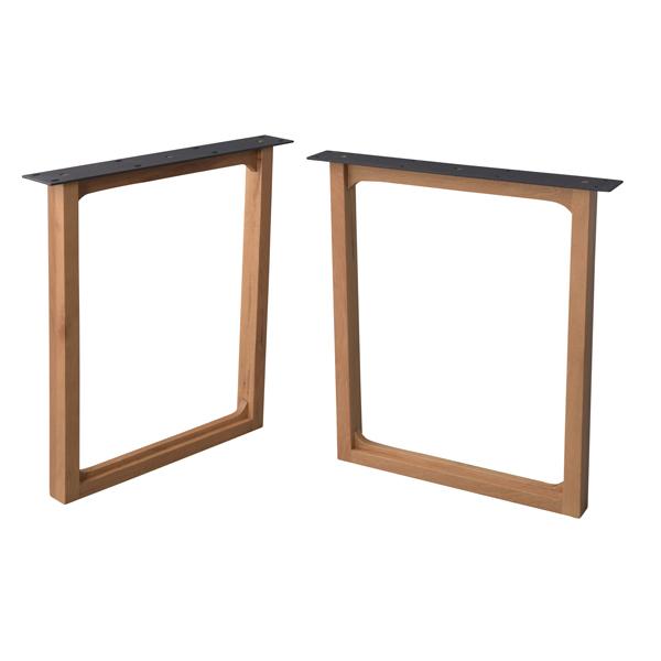 テーブル脚 テーブル用脚 ＤＩＹ 脚のみ パーツ 木製ロ型 2本1組