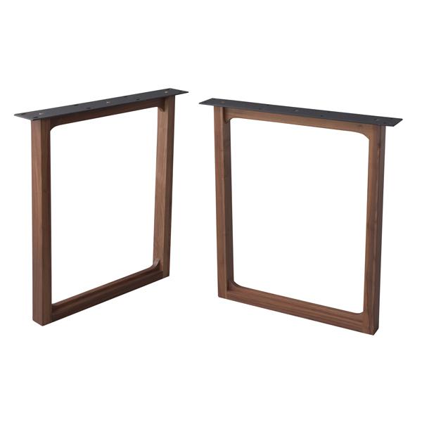 テーブル脚 テーブル用脚 ＤＩＹ 脚のみ パーツ 木製ロ型 2本1組 2本1組