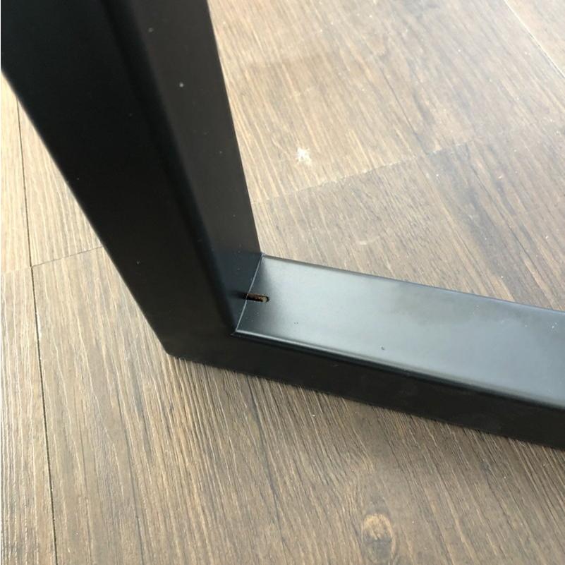 黒　アイアン　金属製 テーブル脚 2個セット　脚のみ テーブル脚 テーブル用脚 DIY 脚のみ パーツ 金属脚 ブラック 2本1