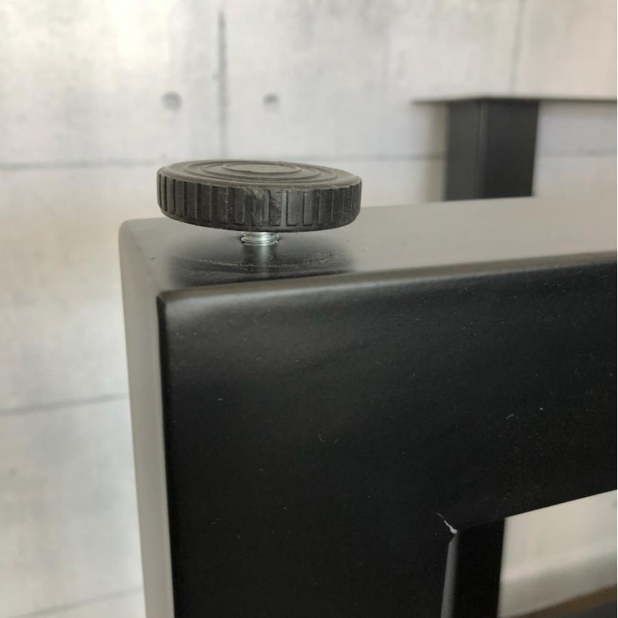 テーブル脚 テーブル用脚 DIY 脚のみ パーツ プレート付きロ型金属