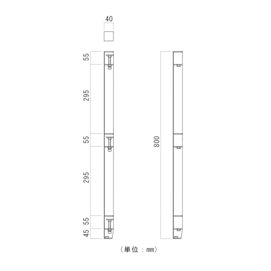 シェルフ用脚 棚用脚 ＤＩＹ 脚のみ パーツ クランプ式  4本1組 S03｜casa-rica｜05