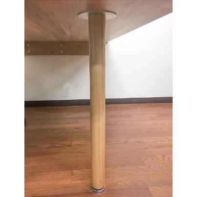木製丸型テーブル 金属脚 テーブル脚 テーブル用脚 DIY 脚のみ パーツ 木製丸脚 700mm×60φ 4