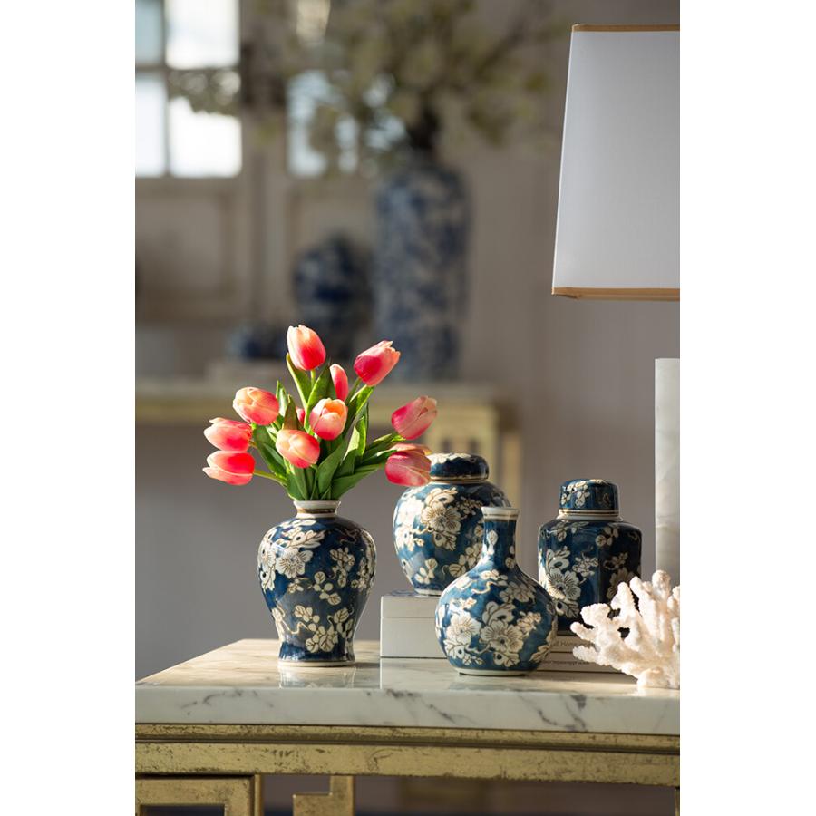 フラワーベース 4個セット シノワズリ 陶器 おしゃれ 置物 花瓶 エレガント 花瓶 花器 フラワーベース ミルクジャー ジャーポット エントランス