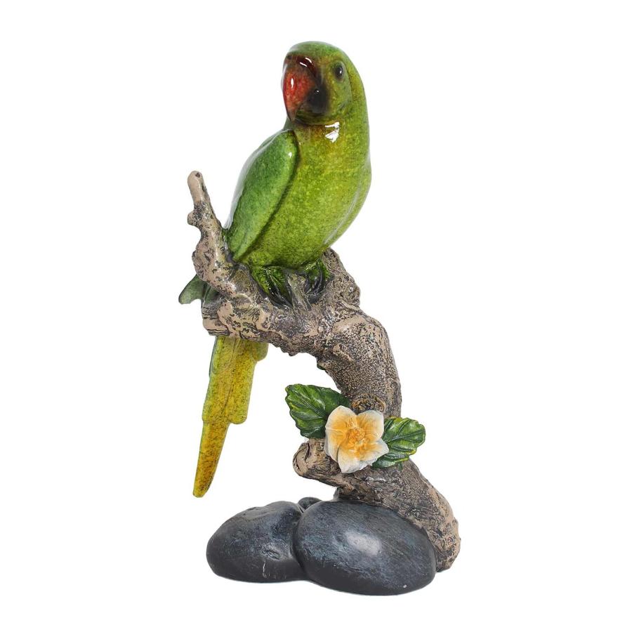 トロピカルカラーのインコオブジェ 3色セット（青・緑・赤） 置物 動物 トロピカルカラーのインコオブジェ 3色セット（青・緑・赤） 置物 動物