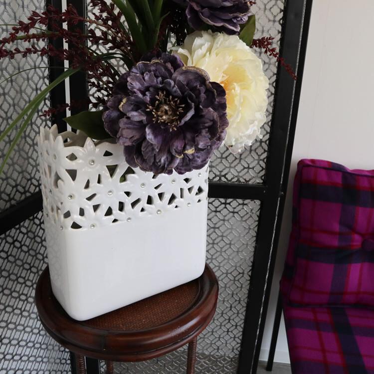 日本最級 玄関 アンティーク モダン 陶器 花器 おしゃれ 花びん 花瓶 フラワーベース リビング ホワイト インテリア オブジェ 花瓶 花器 ご注文後の注文内容変更 キャンセルはできません 了解しました Terresrouges Com