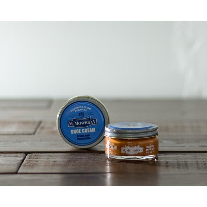 M.MOWBRAY 靴クリーム ライトブラウン 手入れ シュークリームジャー