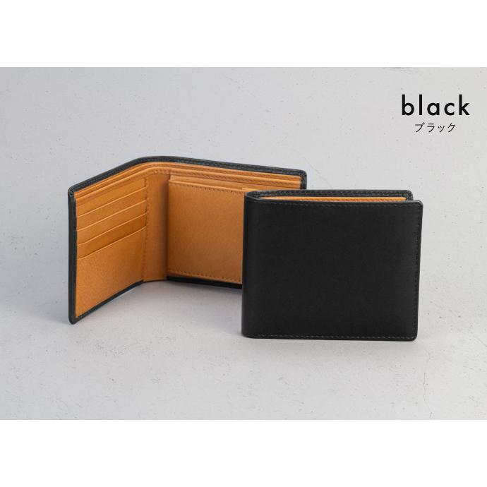 レザー製二つ折り財布 黒茶 財布 メンズ 二つ折り 本革 レザー コンパクト ミニ財布 小銭が取り