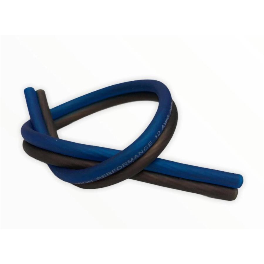 1メートル12AWG スピーカーケーブル OFC 12ゲージ/100m青 / 黒 : Casa