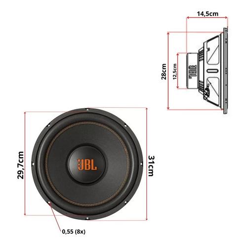 JBLセット サブウーファー12SWMS350 ウーハーボックス12インチ｜casadosom｜06