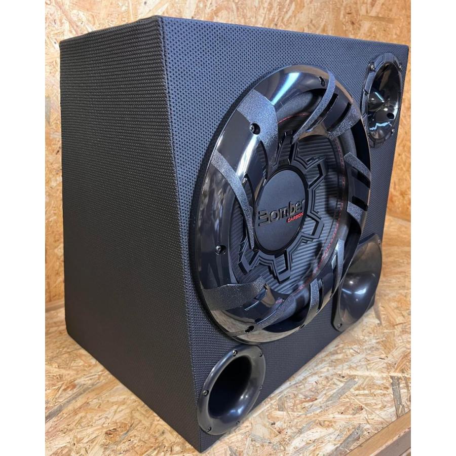 2個セット BOMBER 12インチ ウーハーボックス 3WAY カーオーディオ