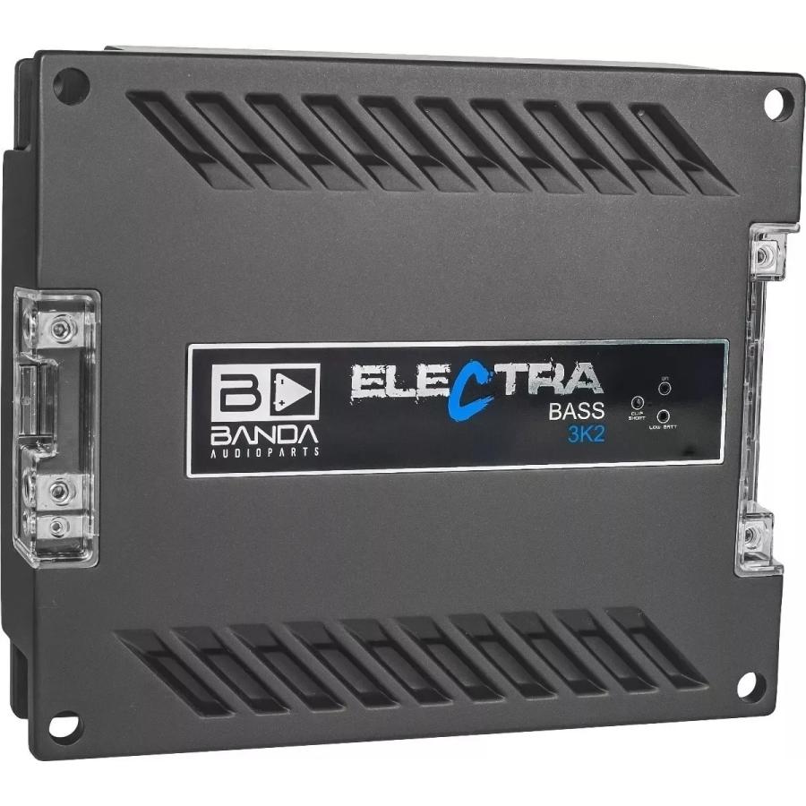 【セール 登場から人気沸騰】 ELECTRA 3000W アンプ 1チャンネル BANDA BASS 2Ω 3K2 パワーアンプ