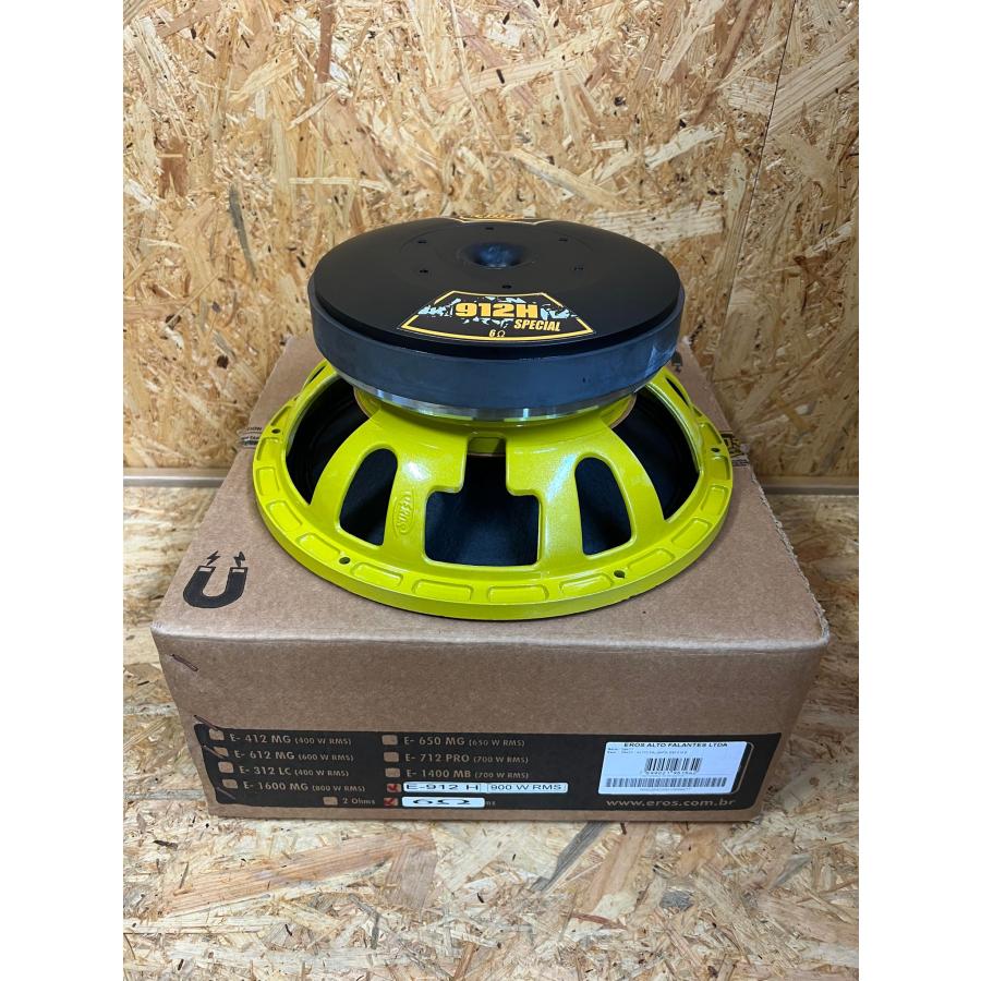 1発 EROS E912H ミッドレンジ スピーカー 12インチ 6Ω 1800W : Casa Do