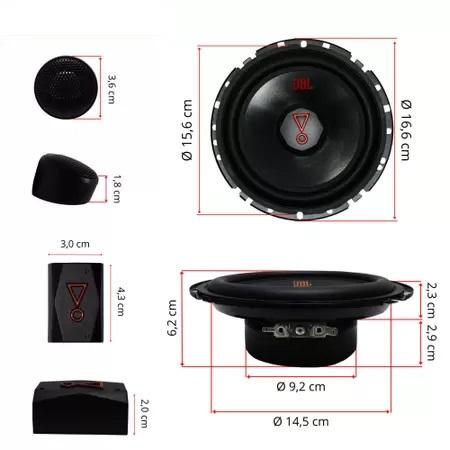 JBL 62VMS80 セパレート カースピーカー 16.5cm 4オーム : Casa Do Som 