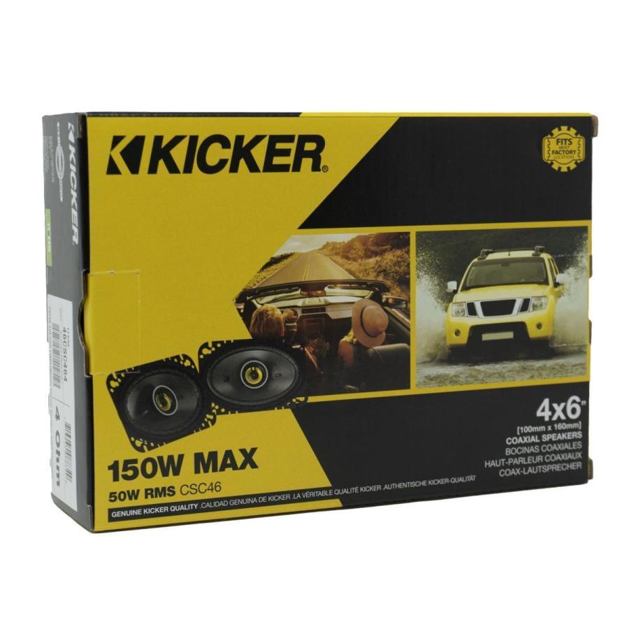 KICKER CSC46 4×6インチ (10x16cm ) コアキシャル スピーカー 2way