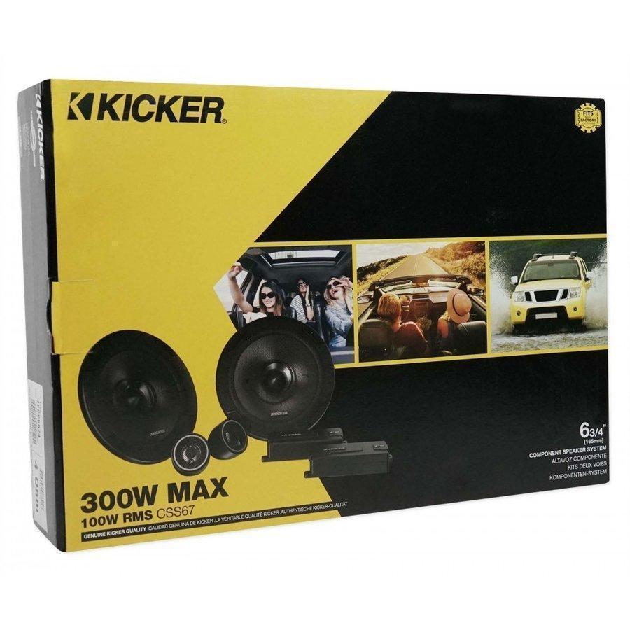 KICKER CSS67 キッカーセパレートキット16.5cm カースピーカー カーオーディオ 外向き｜casadosom｜09