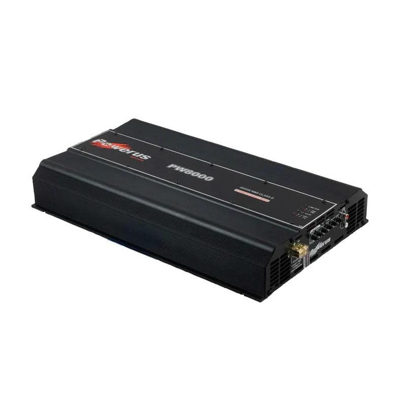 Powerus PW8000 2Ω 1チャンネルアンプ Powerus PW8000 2Ω 1チャンネルアンプ カーオーディオアンプ 外向き