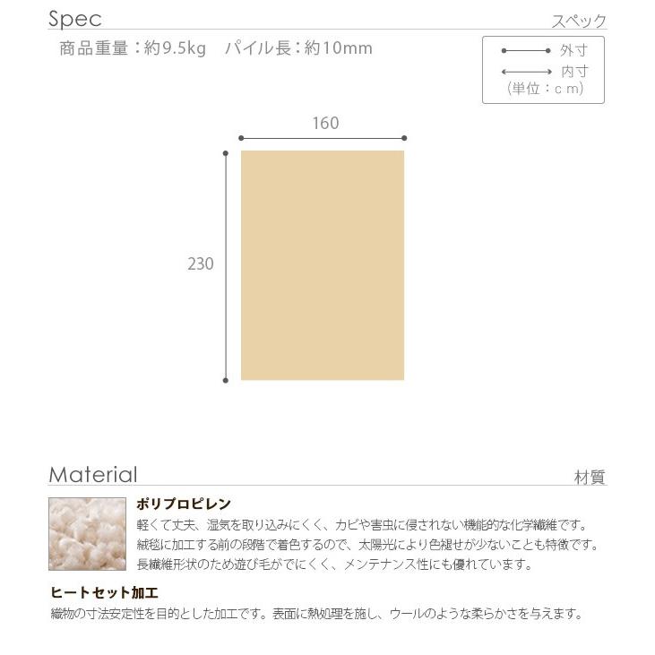 230x160cm ラグマット ベルギー製 パッチワーク調デザイン ウィルトン織 グリーユ_5