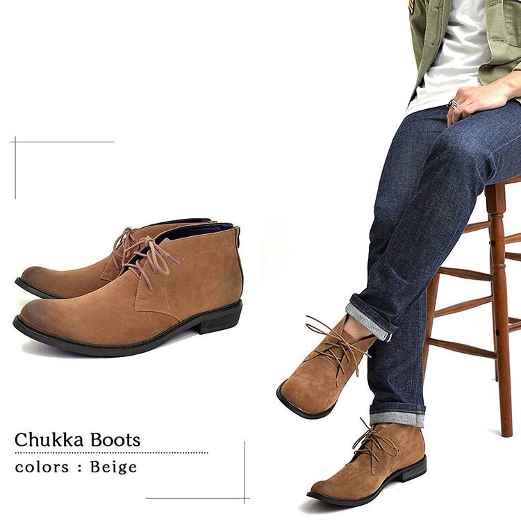 メンズブーツ チャッカブーツ デザートブーツ アンクル スウェード スエード ショートブーツ メンズ ロングノーズ カジュアル キレイめ 人気 ブーツ 3a Glbb 003 インテリアshop カーサリア 通販 Yahoo ショッピング