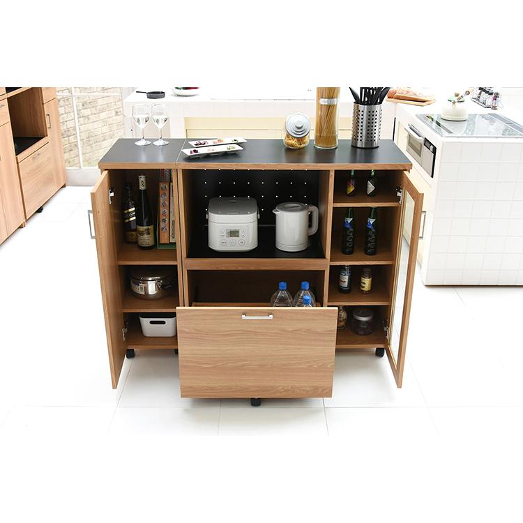 キッチンボード　キッチンカウンター　120 楽天市場】キッチンカウンター キッチンボード 幅120 コンセント