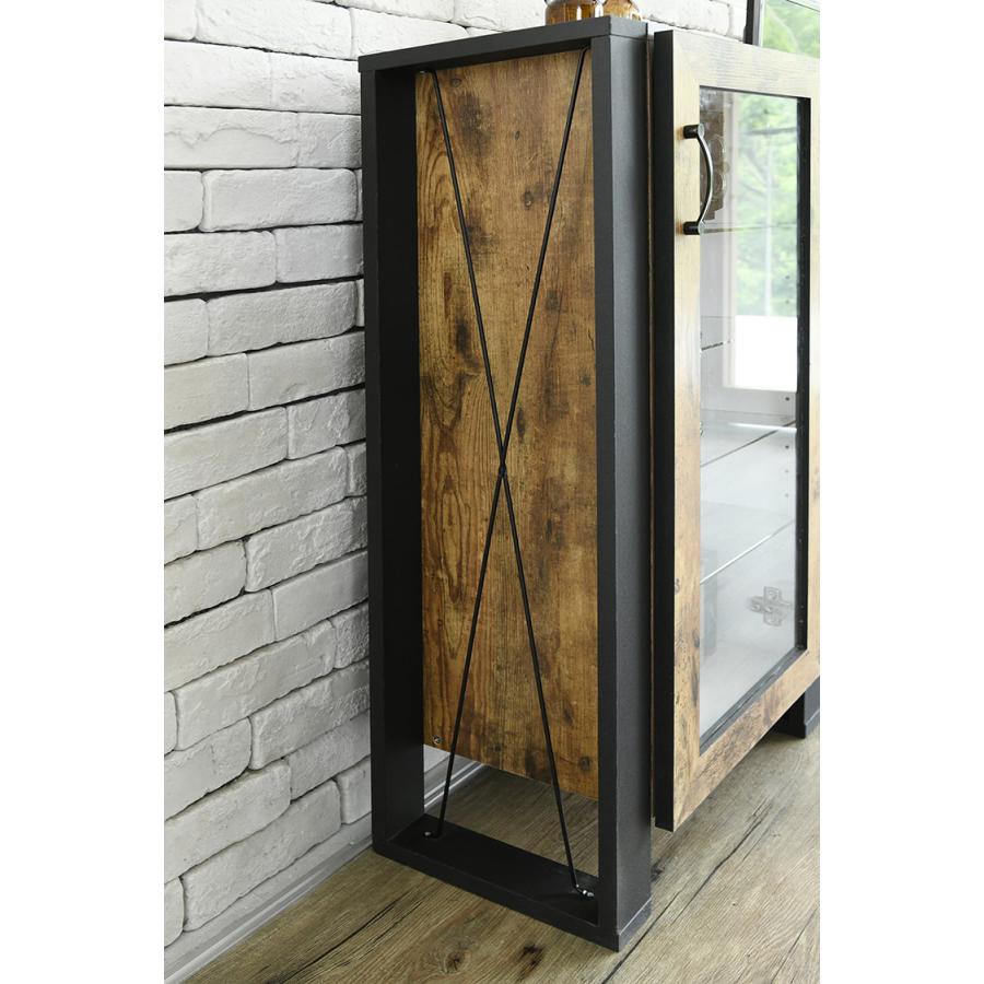 JK-PLAN（ジェイケイ・プラン） ガラスキャビネット 5段 幅50 おしゃれ