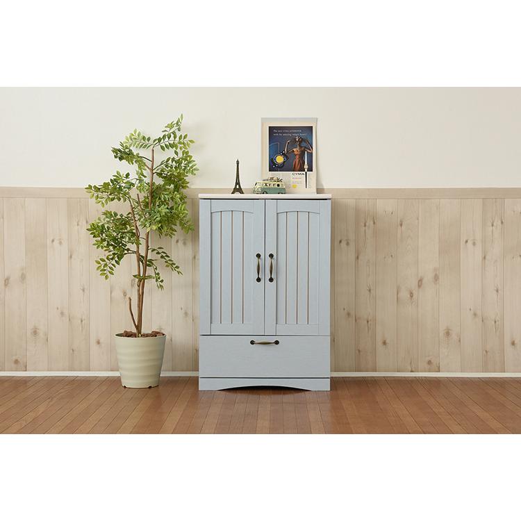 フレンチカントリー調北欧アイボリー木製キャビネット 両開きチェスト収納姫系 フレンチカントリー調北欧アイボリー木製キャビネット 両開きチェスト