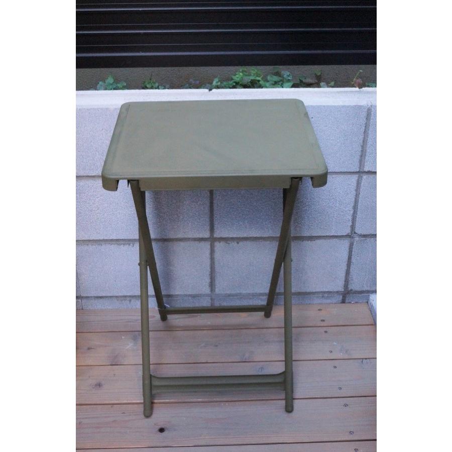 MILITARY DEAD STOCK METAL FOLDING TABLE : CASCADEROCKS Yahoo!店