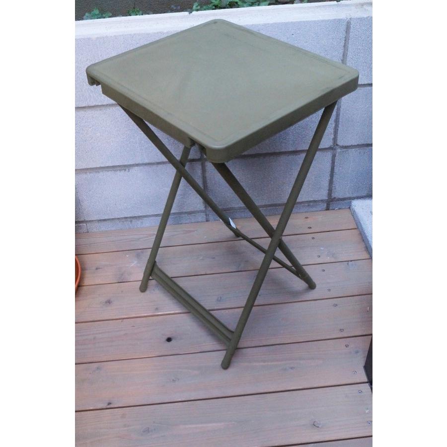 MILITARY DEAD STOCK METAL FOLDING TABLE : CASCADEROCKS Yahoo!店
