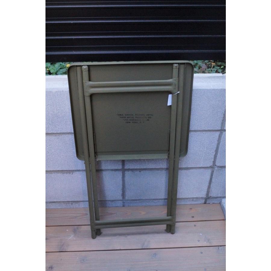 MILITARY DEAD STOCK METAL FOLDING TABLE : CASCADEROCKS Yahoo!店