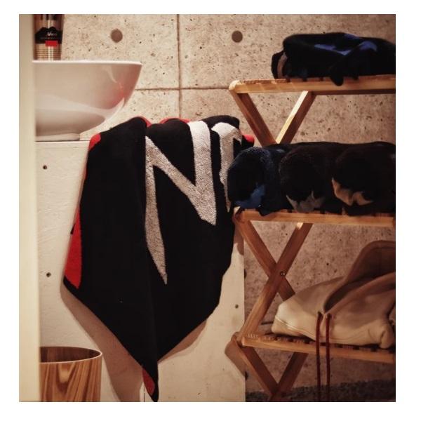 NANGA LOGO BATH TOWEL/ナンガ ロゴ バスタオル GRY 4938101093668の画像