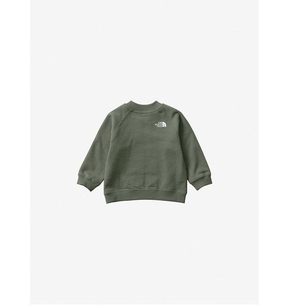 THE NORTH FACE スウェットロゴジャケット（ベビー） NTB12401 4550219602794 タイムグリーン(TG) サイズ90の画像