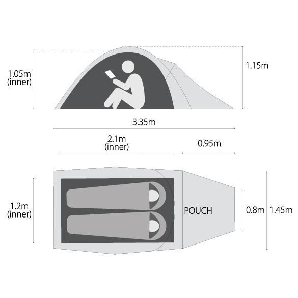 ムラコ　ニンバス　2P muraco Muraco ムラコ NIMBUS 2P ニンバス2P | アウトドア・キャンプ