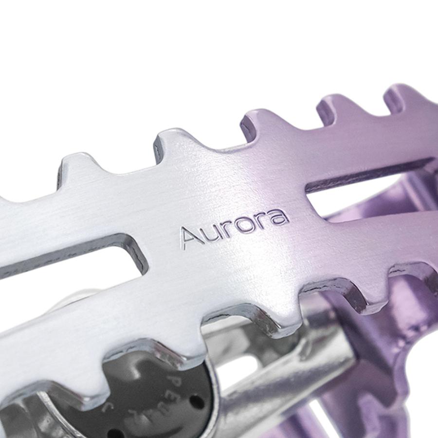三ヶ島製作所 Aurora パープル／シルバー ペダル MKS ミカシマペタル