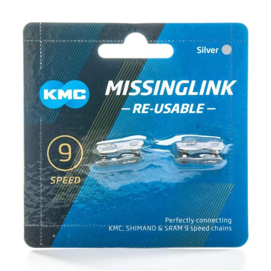KMC 1セット(1リンク) 9S ミッシングリンク SL CL566R KMC MISSING LINK CL566R 9 SPEED CHAINS Color Silver