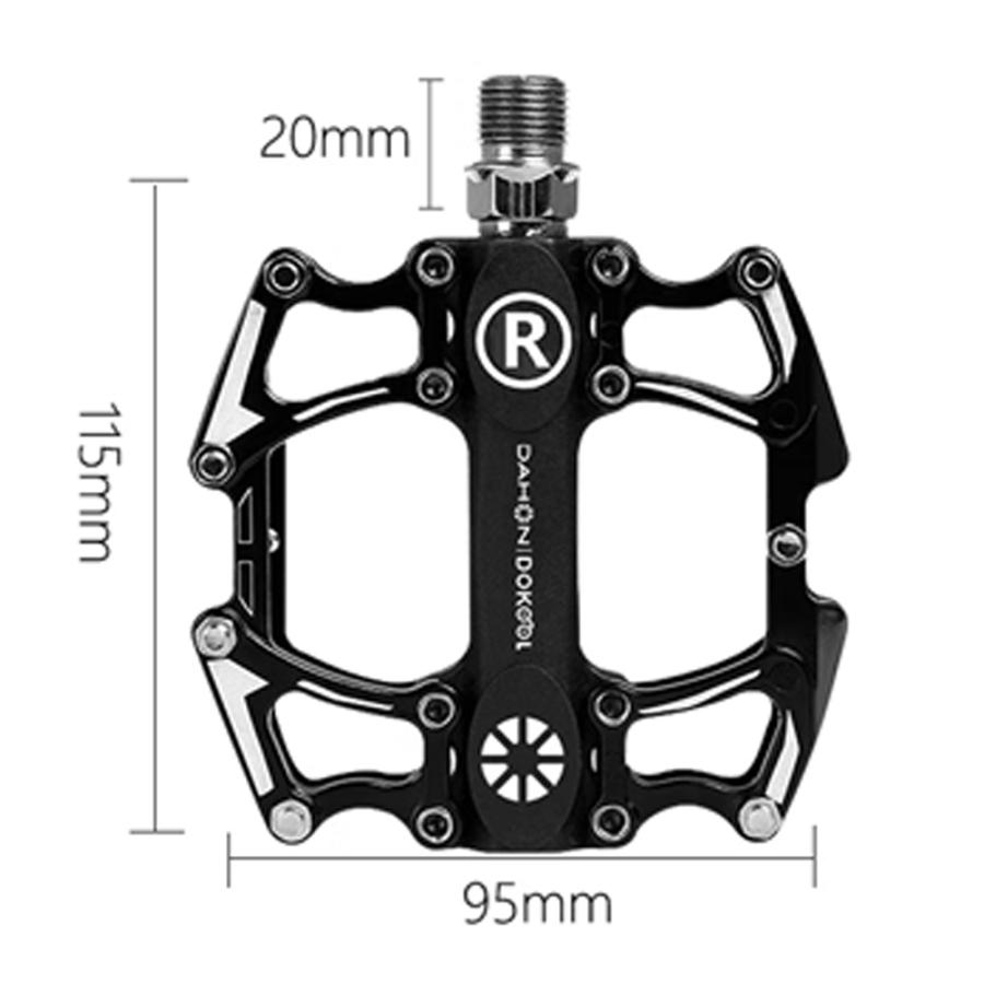 DAHON ダホン フラット ペダル 両面 シールドベアリング 軽量 薄型 アルミ 輪行 自転車 折りたたみ自転車 フラットペダル 脱着 防水｜cascata｜06