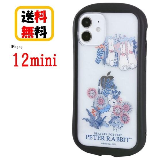 ピーターラビット iPhone 12mini スマホケース ハイブリッドクリアケース PR-59B ラインアート iPhoneケース クリアケース アイフォン キャラクター 耐衝撃｜case-buy-case