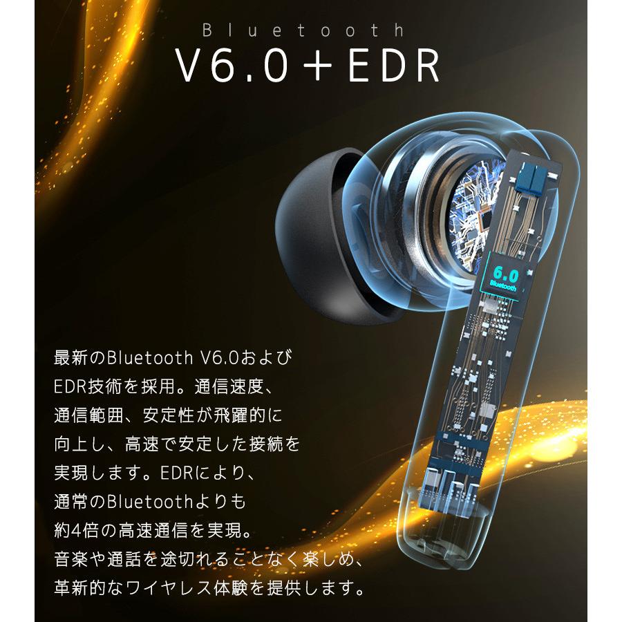 【Japanブランド】最新高技術音質 高レビュー ワイヤレスイヤホン bluetooth6.0 EDR搭載 イヤホン パッシブ ノイズキャンセリング iPhone Android 防水 AAC対応 |  | 14