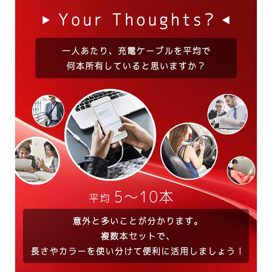 タイプC ケーブル アンドロイド 急速3A 選べる3本セット 超高品質 充電 充電器 短い 0.25m 1m 2m 充電コード 楽天1位 |  | 04