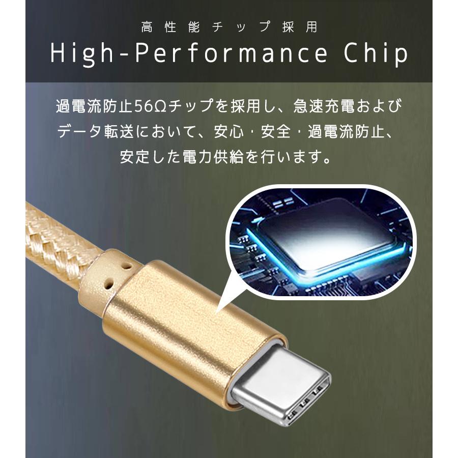 タイプC ケーブル アンドロイド 急速3A 選べる3本セット 超高品質 充電 充電器 短い 0.25m 1m 2m 充電コード 楽天1位 |  | 09