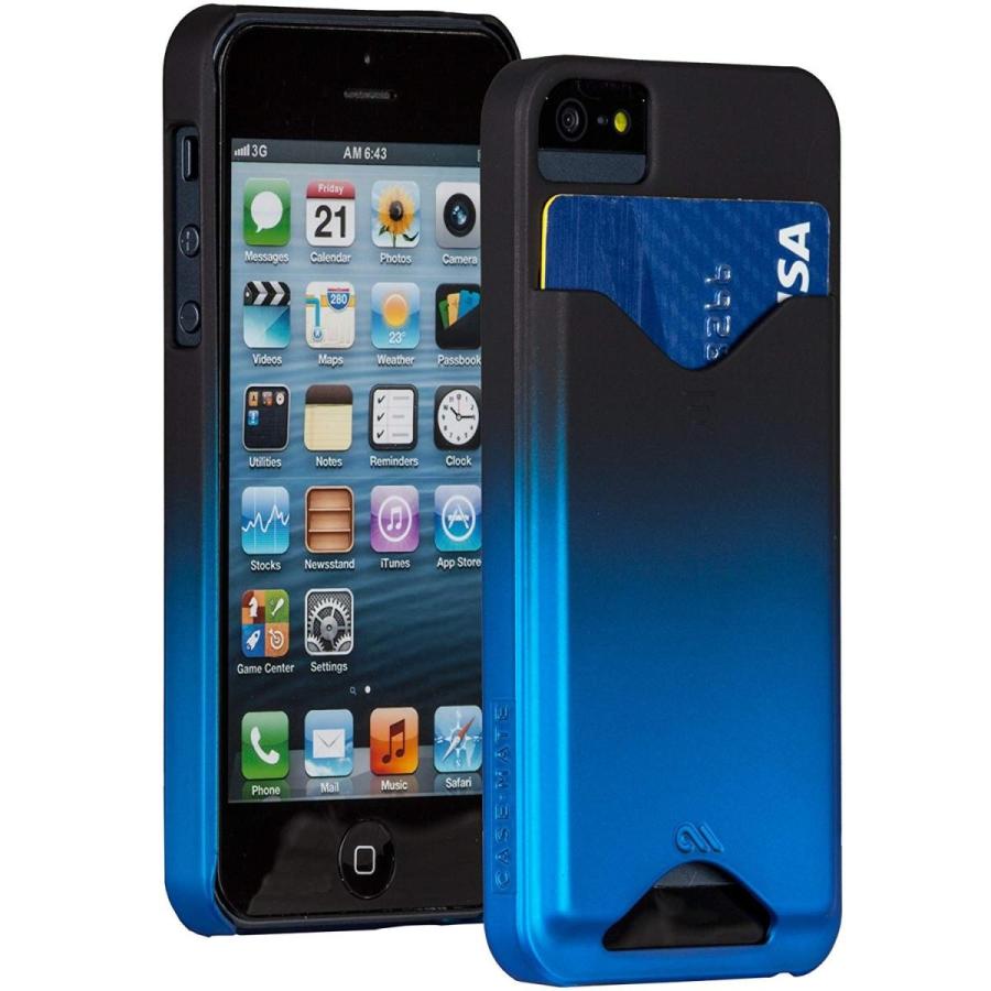 Case-Mate iPhoneSE(第一世代,2016)/5s/5 共用 Barely There ID Case, Matte Royal Blue カード収納機能付きハードケース【改札機エラー防止シート付】 | Case-Mate