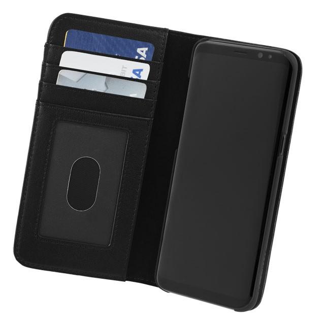 Case-Mate スマホケース 手帳型 (Galaxy S8 plus SC-03J SCV35) 二つ折 カバー IC カード 収納 [耐衝撃・画面保護]本革 レザー ウォレット フォリオ ブラック｜case-mate