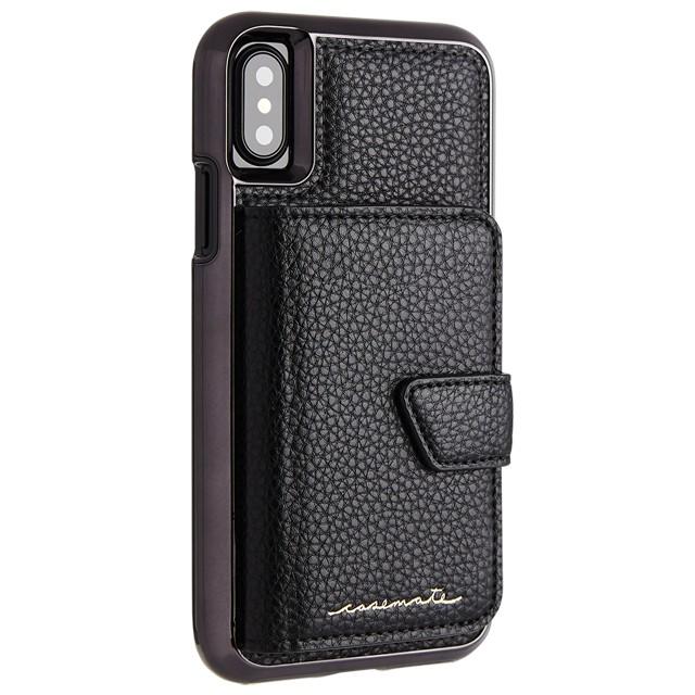 Case-Mate iPhoneX/iPhoneXs カード収納 コンパクトミラー付き レザーケース Compact Mirror Case−Black｜case-mate｜03