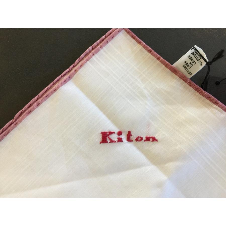 キトン キートン Kiton ポケットチーフ リネン イタリア製 ナポリ | キートン | 01