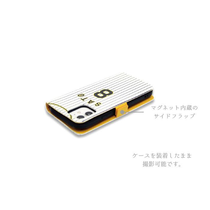 阪神タイガース スマホケース 手帳型 公認 ライセンス 阪神 タイガース 野球 セリーグ iPhone 13 12 11 Pro mini ProMax XS X XR XsMax 8 plus SE2 PU ケース｜case-ya｜04