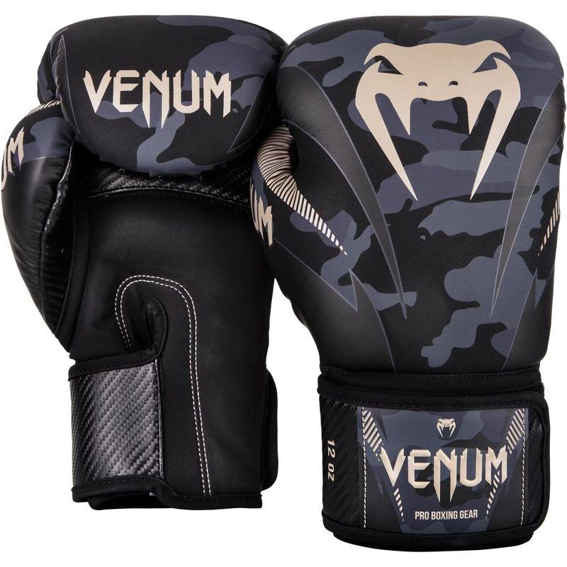 あすつく】 VENUM Impact ボクシンググローブ Impact ボクシング グローブ インパクト（ダークカモ/サンド）/ Boxing  Gloves (10oz)