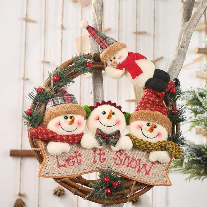 クリスマス 手袋型 飾り サンタクロース 雪だるま オーナメント