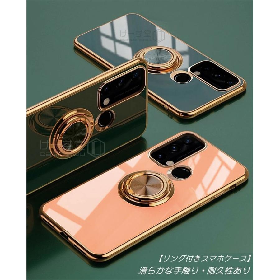リングスタンド付き！ OPPO Reno7 A Reno5 ケース リング 付き 軽量