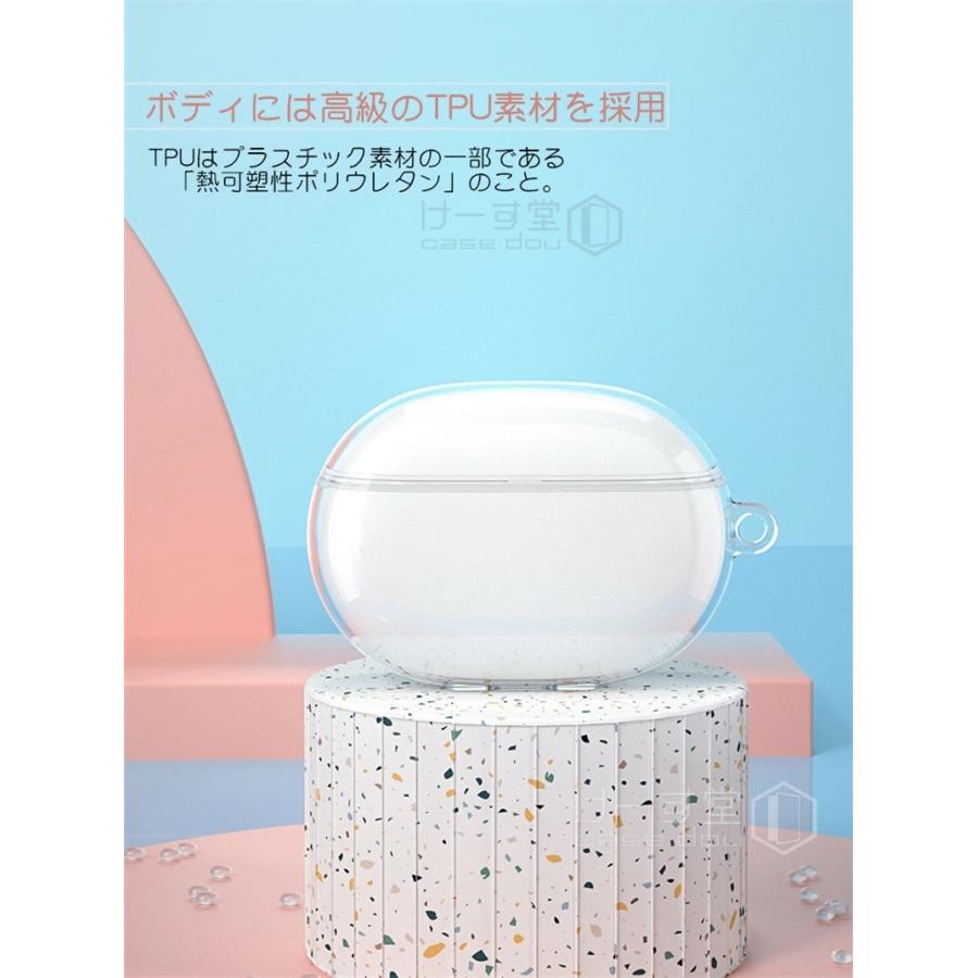 For Beats Studio Buds ケース クリア 透明 TPU ビーツ