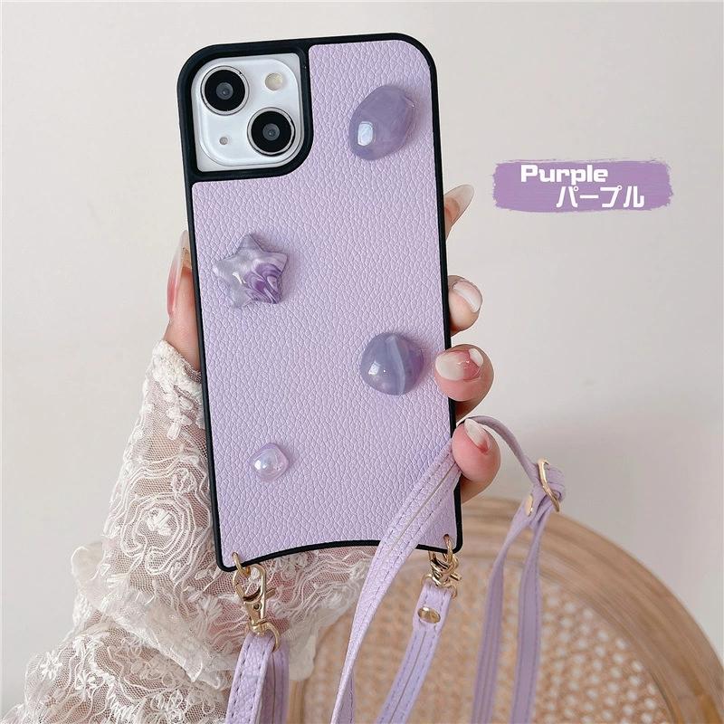 ストラップ付きiphone ケース スマホ ネックストラップ iPhone14pro